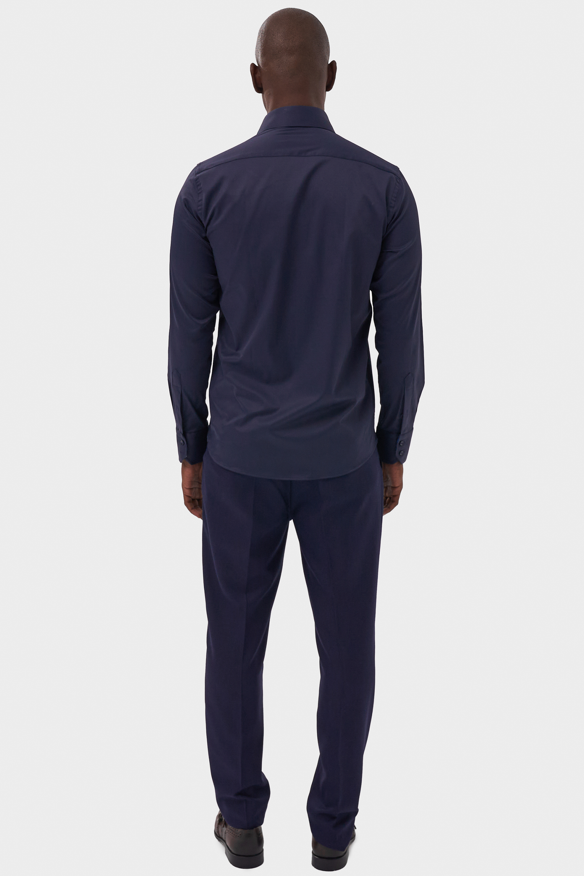 ELIAS - Navy Casual Shirt with Contrast Detail - Jack Martin