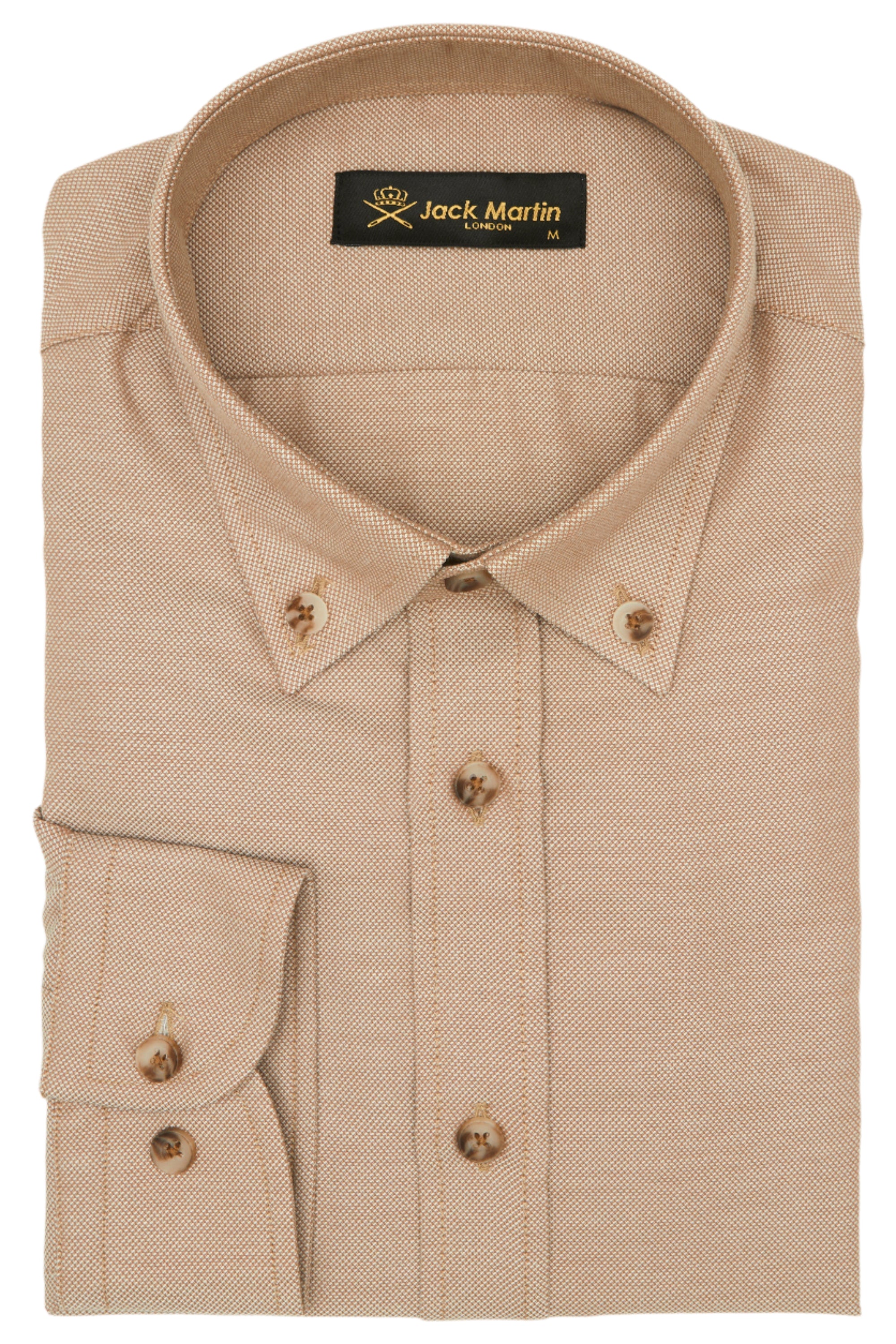 HUGO - Brown Oxford Button Down Casual Shirt - Jack Martin