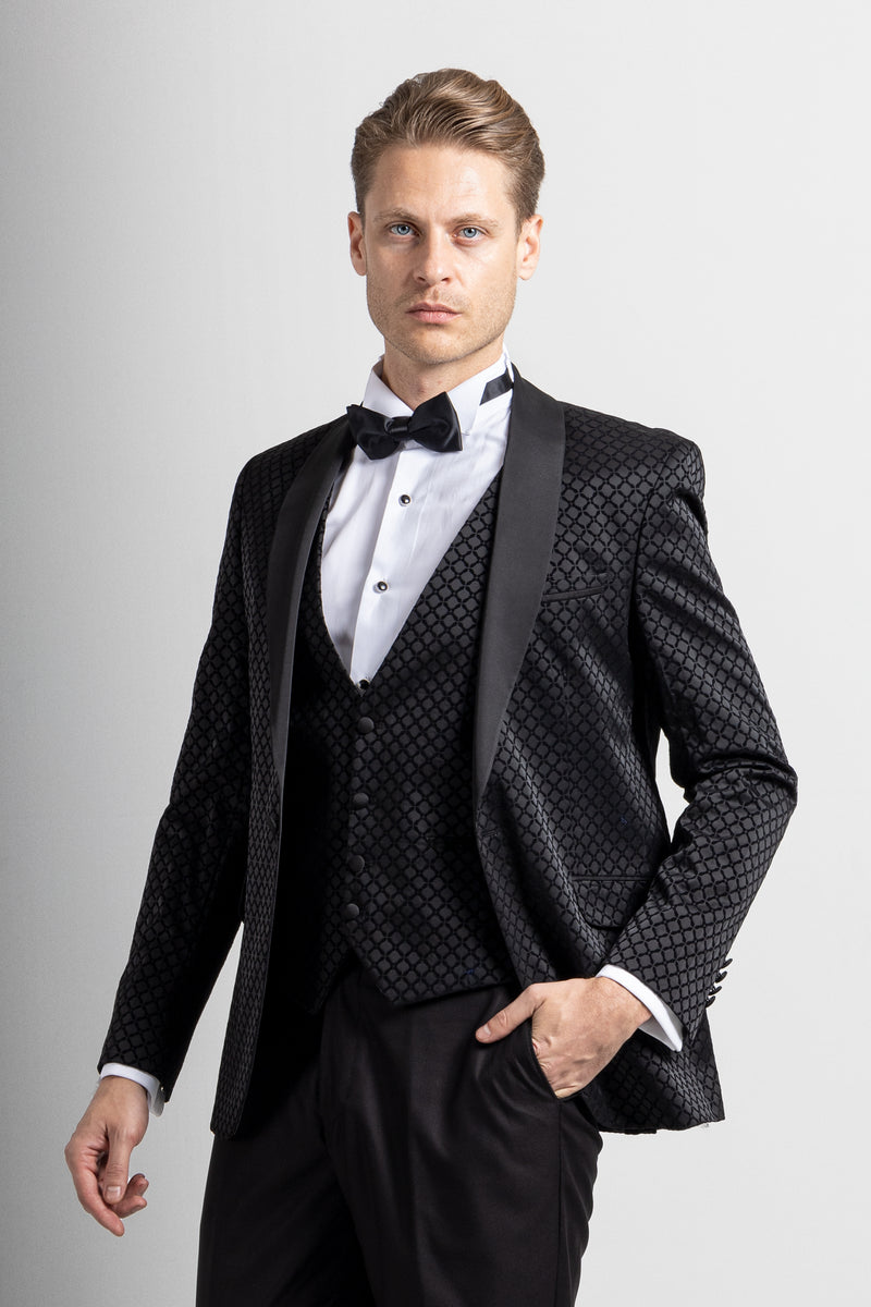 DIAMOND Black Velvet Dinner & Tuxedo Jacket Jack Martin
