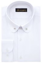 TOMMY - White Penny Collar Shirt with Collar Bar - Jack Martin