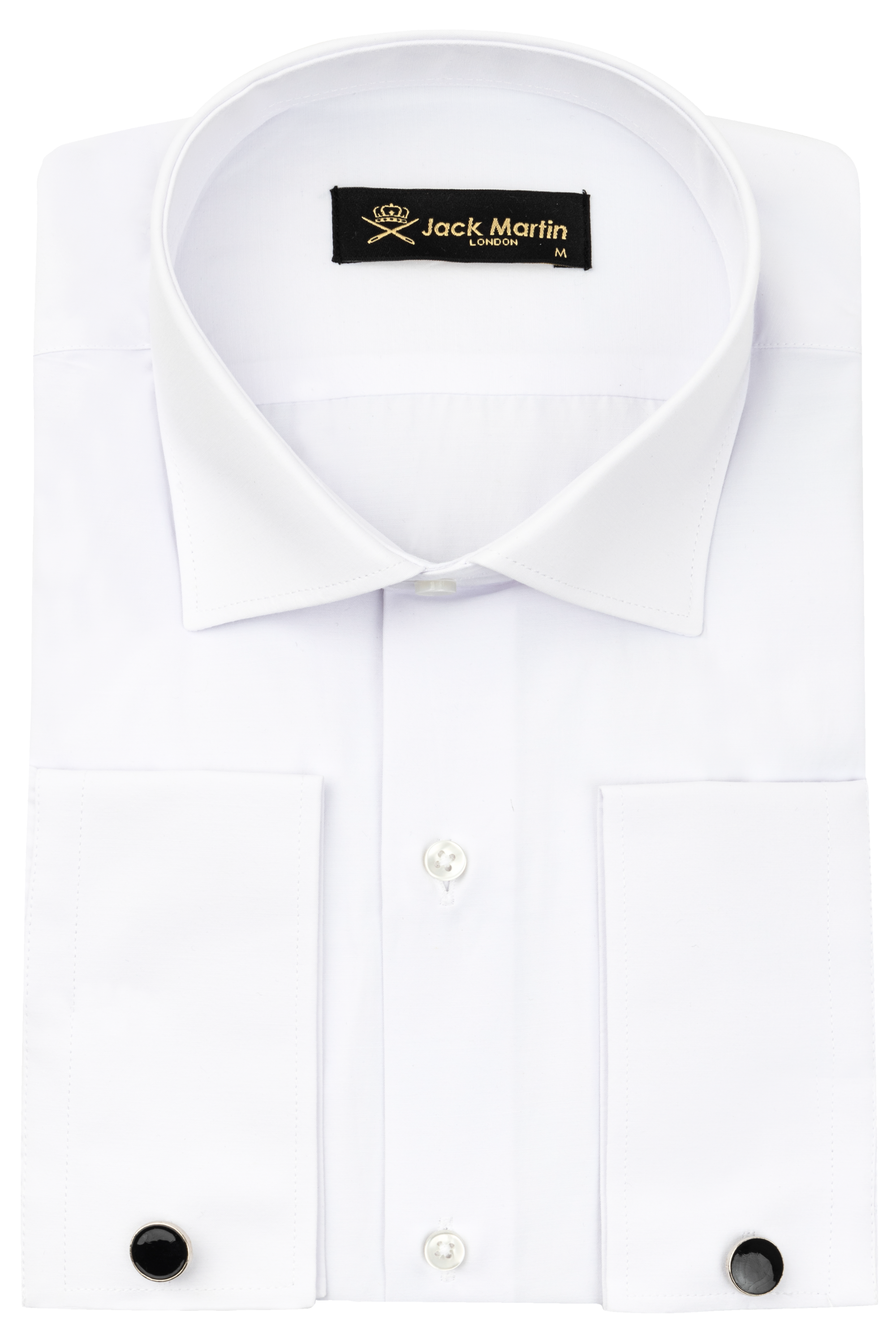 GEORGE - White Formal Slim Fit Shirt Cufflinks | Jack Martin GEORGE - White Formal Slim Fit Shirt Cufflinks | Jack Martin
