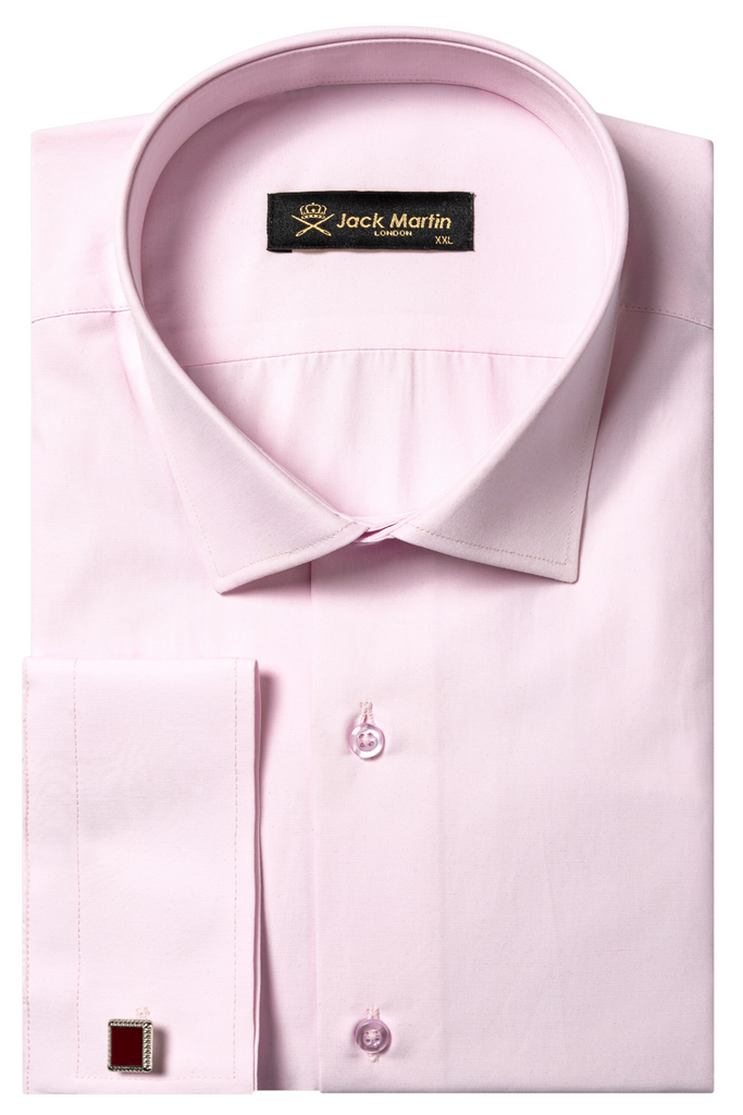 GEORGE - Pink Formal Slim Fit Shirt with Cufflinks - Jack Martin