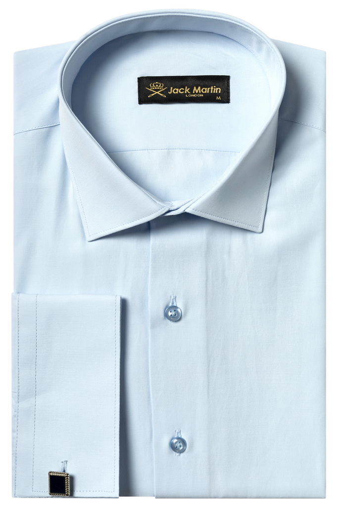 GEORGE - Blue Formal Slim Fit Shirt with Cufflinks - Jack Martin