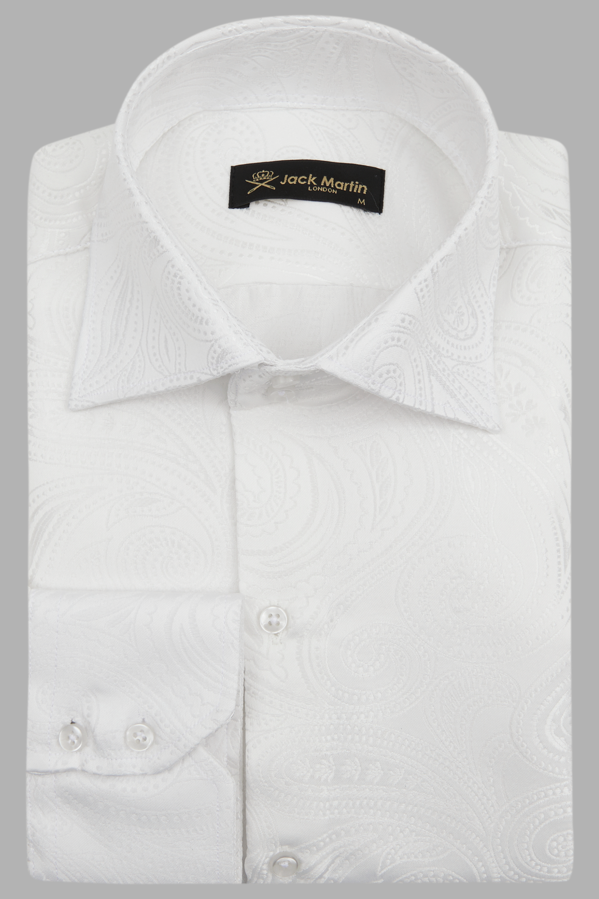 High collar dress shirts white on sale