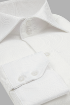PAISLEY - White Smart Shirt with High Collar - Jack Martin