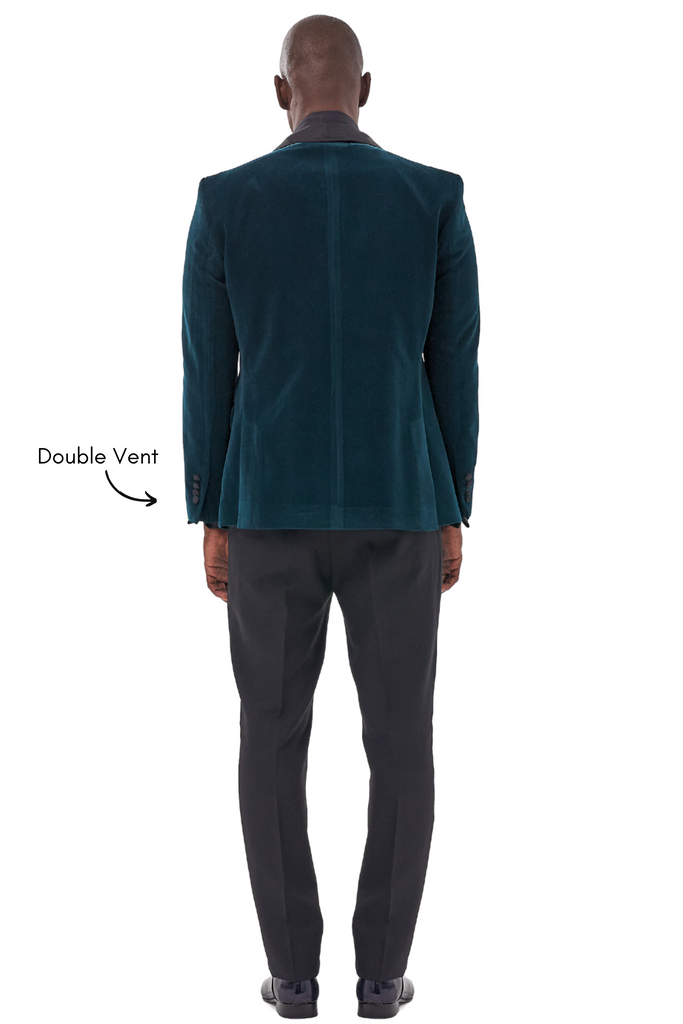 GABRIEL - Emerald Green Velvet Dinner & Tuxedo Jacket - Jack Martin