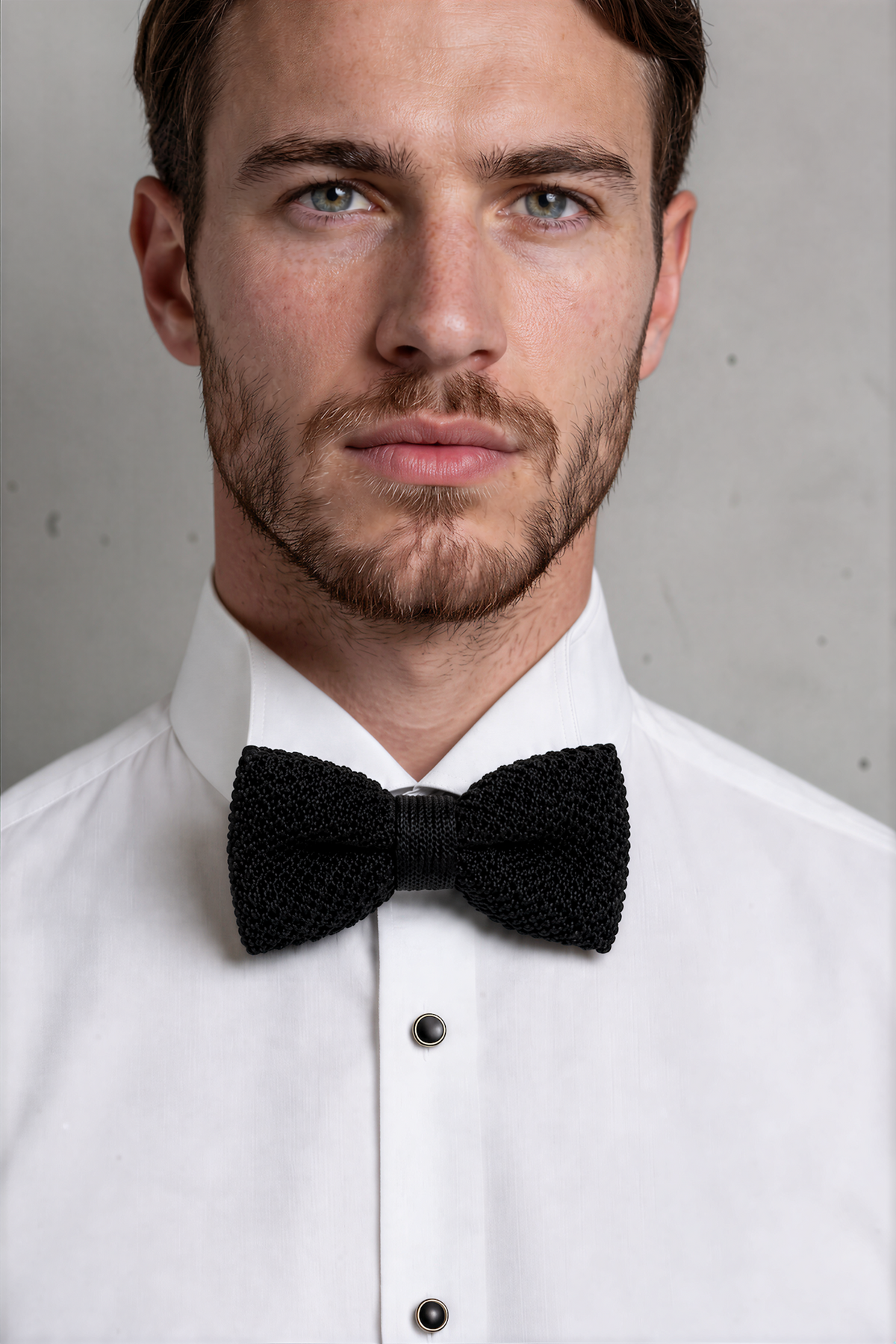 Black Knitted Bow Tie - Jack Martin