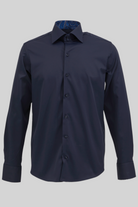 ELIAS - Navy Casual Shirt with Contrast Detail - Jack Martin