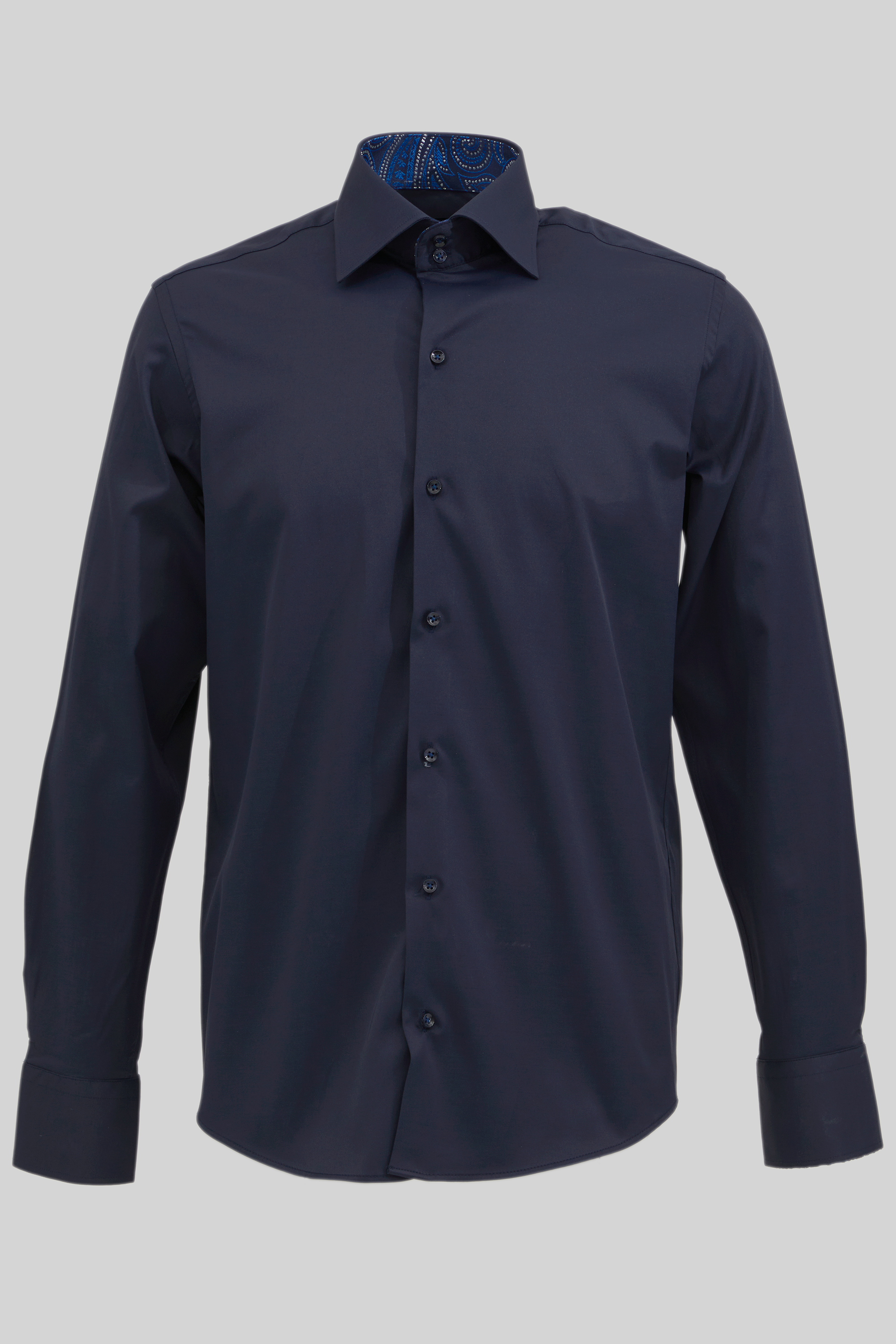 ELIAS - Navy Casual Shirt with Contrast Detail - Jack Martin