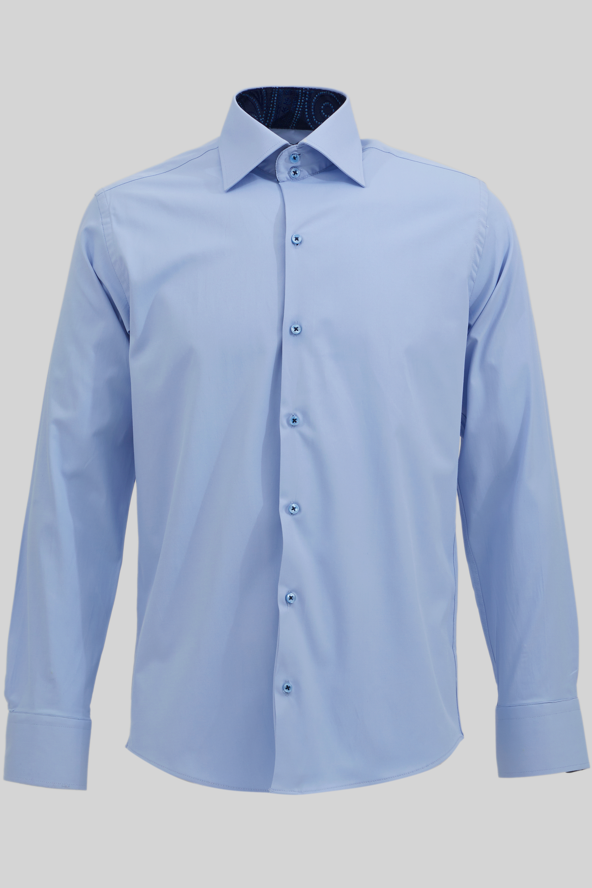 ELIAS - Blue Casual Shirt with Contrast Detail - Jack Martin