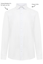 GEORGE - White Formal Slim Fit Shirt with Cufflinks - Jack Martin