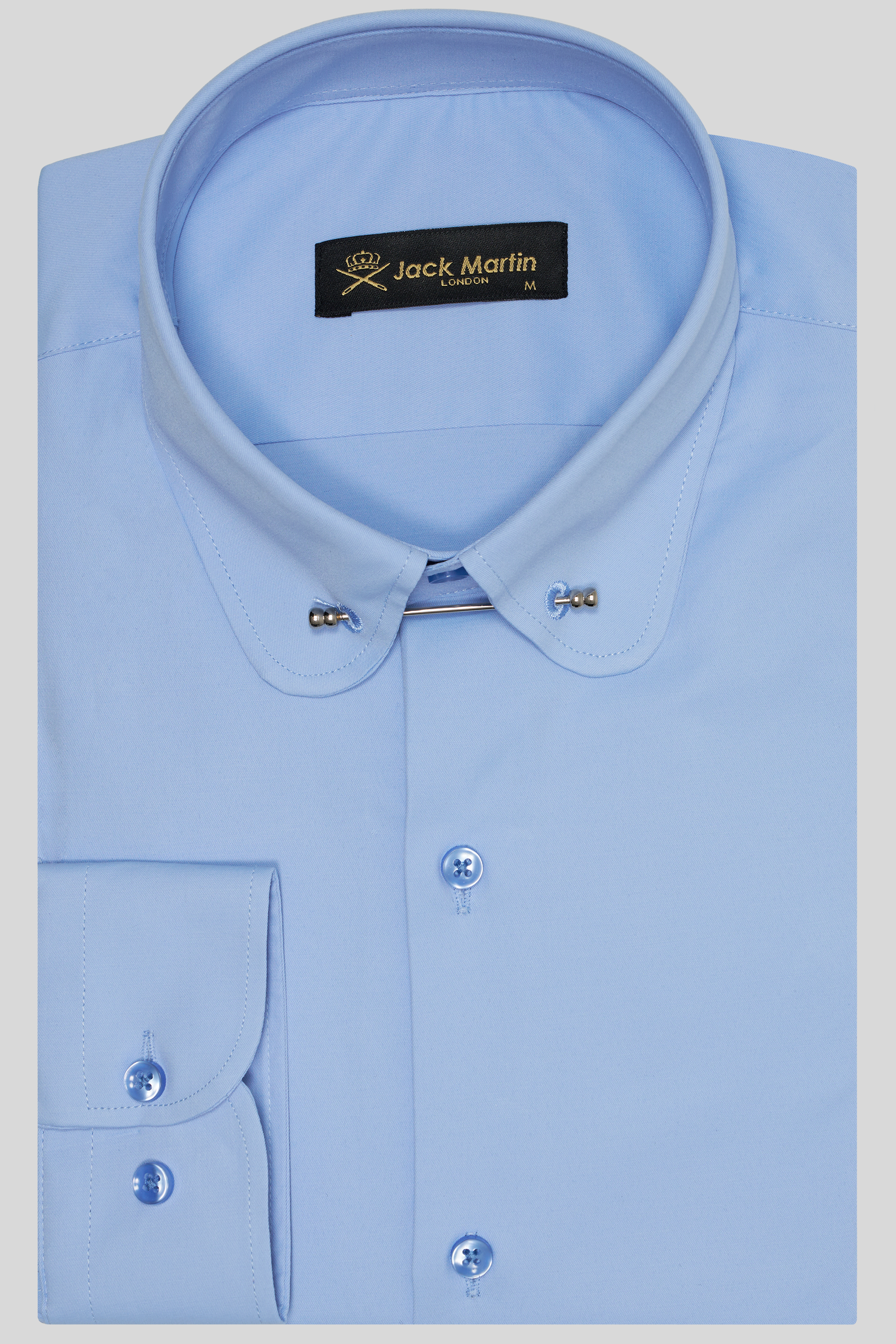Mens blue outlet collared shirt