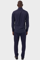 ELIAS - Navy Casual Shirt with Contrast Detail - Jack Martin