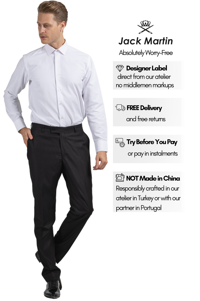 GEORGE - White Formal Slim Fit Shirt with Cufflinks - Jack Martin