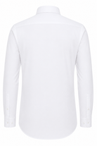 TOMMY - White Penny Collar Shirt with Collar Bar - Jack Martin