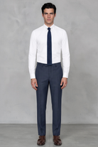 TOMMY - White Penny Collar Shirt with Collar Bar - Jack Martin