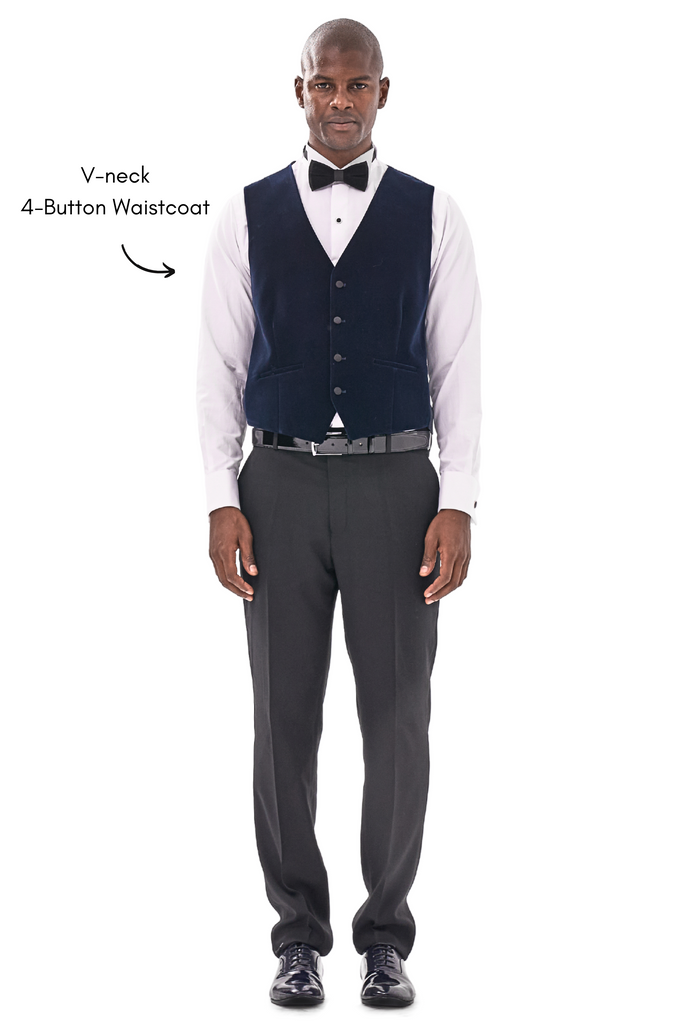 GABRIEL - Midnight Blue Velvet 3 Piece Suit & Tuxedo - Jack Martin
