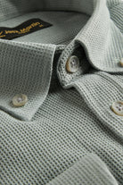 NOAH - Mint Waffle Button Down Casual Shirt - Jack Martin