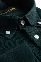 NOAH - Green Waffle Button Down Casual Shirt - Jack Martin