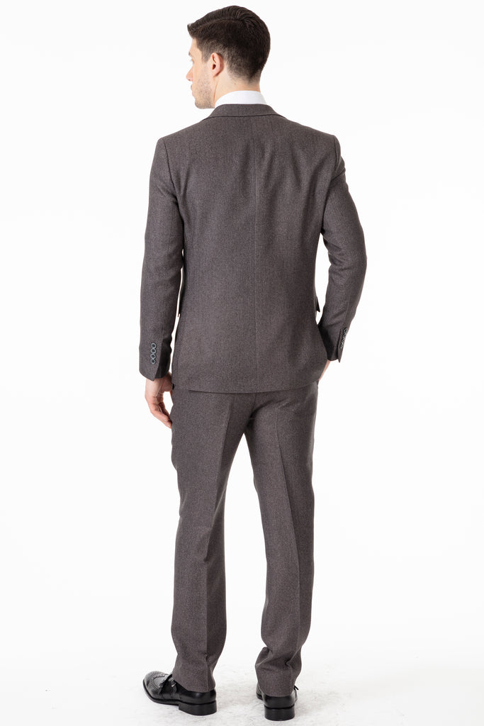 TOMMY - Peaky Blinders Style - Grey Herringbone Tweed 3 Piece Suit - Jack Martin Menswear