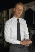 ADAM - White Oxford Pin Collar Shirt - Jack Martin