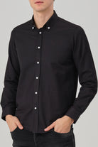 HUGO - Black Oxford Button Down Casual Shirt - Jack Martin