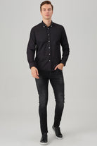 HUGO - Black Oxford Button Down Casual Shirt - Jack Martin