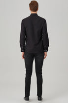 HUGO - Black Oxford Button Down Casual Shirt - Jack Martin