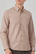 HUGO - Brown Oxford Button Down Casual Shirt - Jack Martin