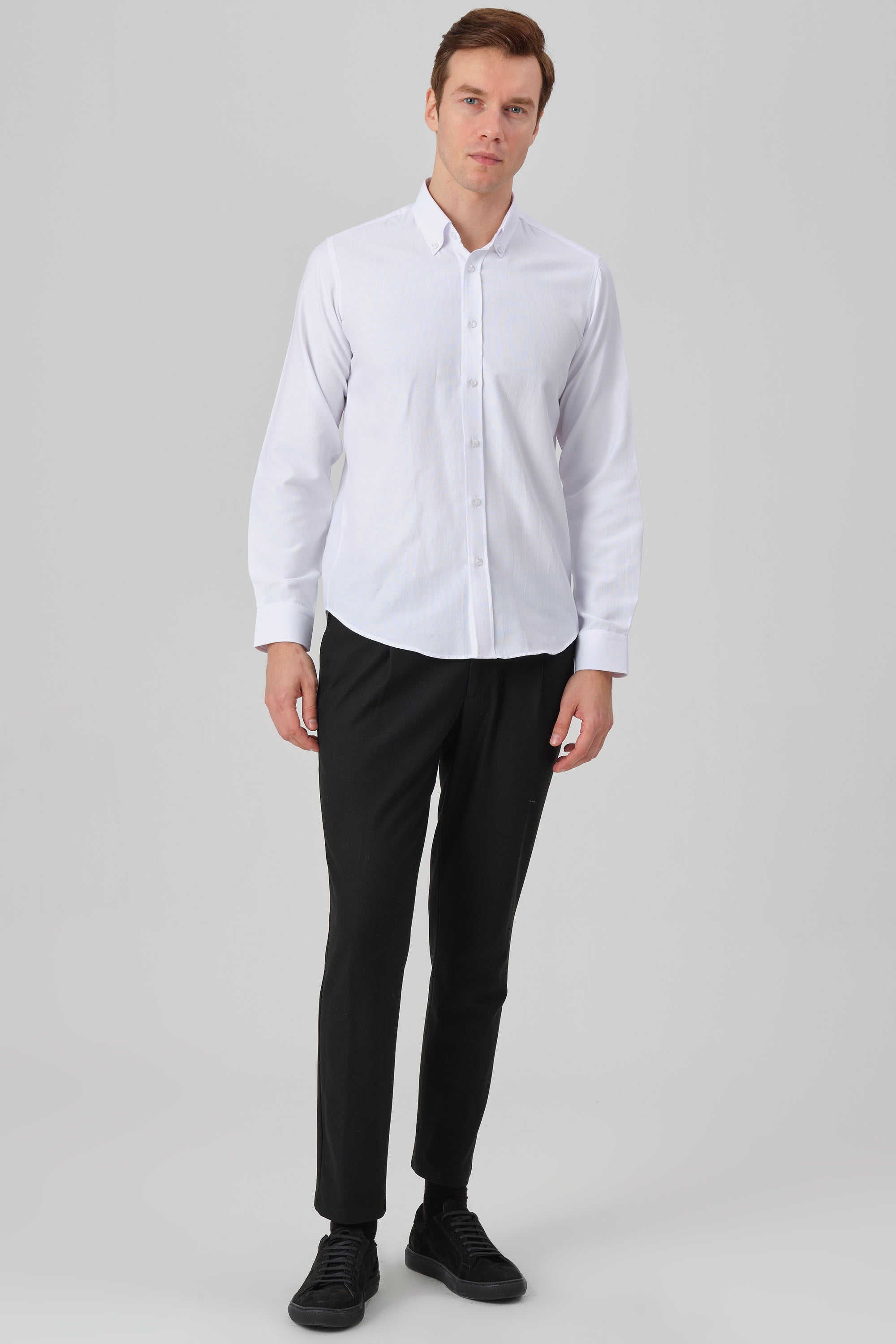 HUGO - White Oxford Button Down Casual Shirt - Jack Martin