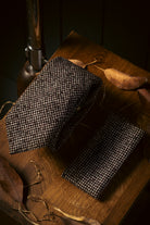 Tie & Hanky Set: Black & Two Tone Wool Tie & Hanky - Jack Martin