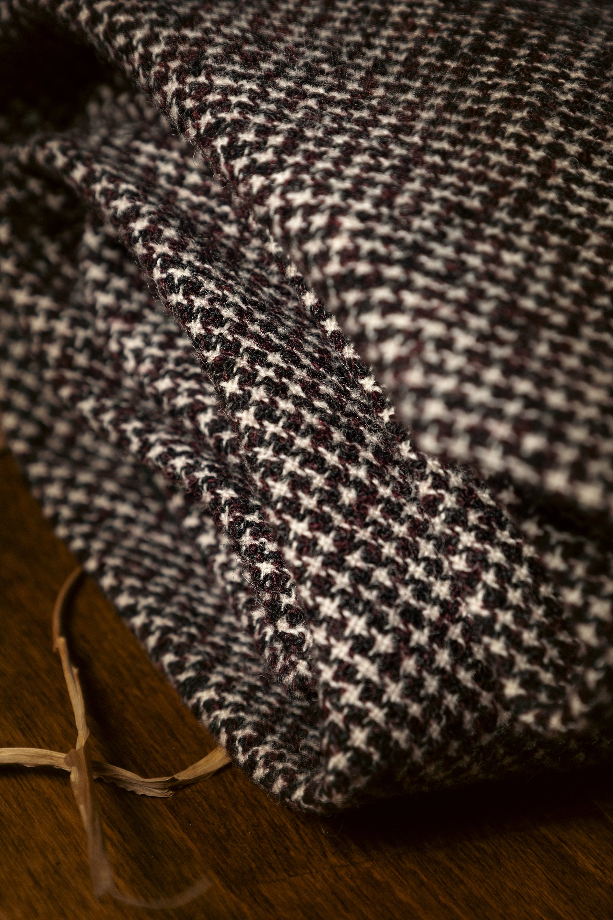 Tie & Hanky Set: Black & Two Tone Wool Tie & Hanky - Jack Martin