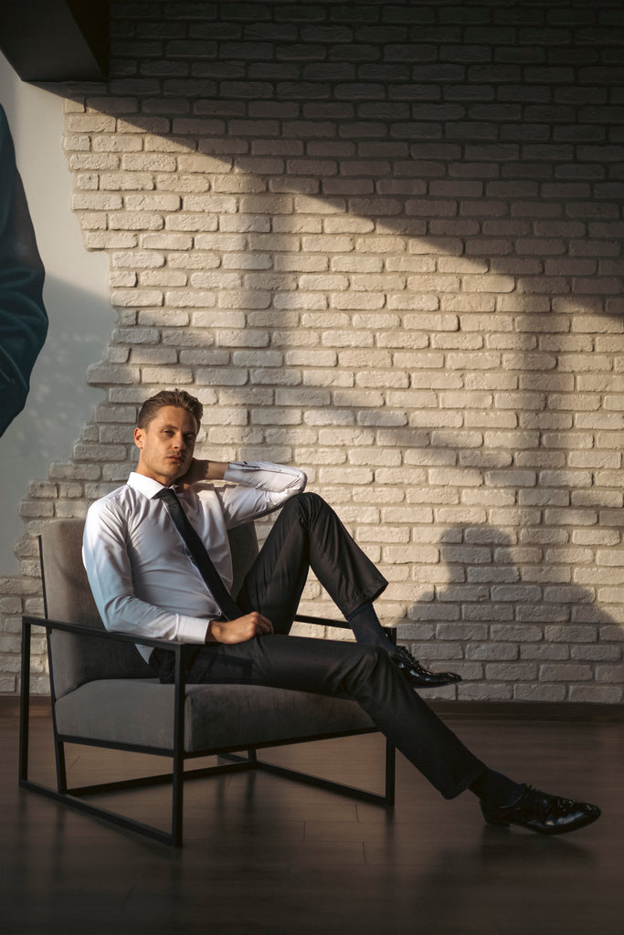 GEORGE - White Formal Slim Fit Shirt with Cufflinks - Jack Martin