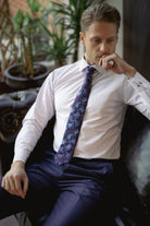 GEORGE - Lilac Formal Slim Fit Shirt with Cufflinks - Jack Martin
