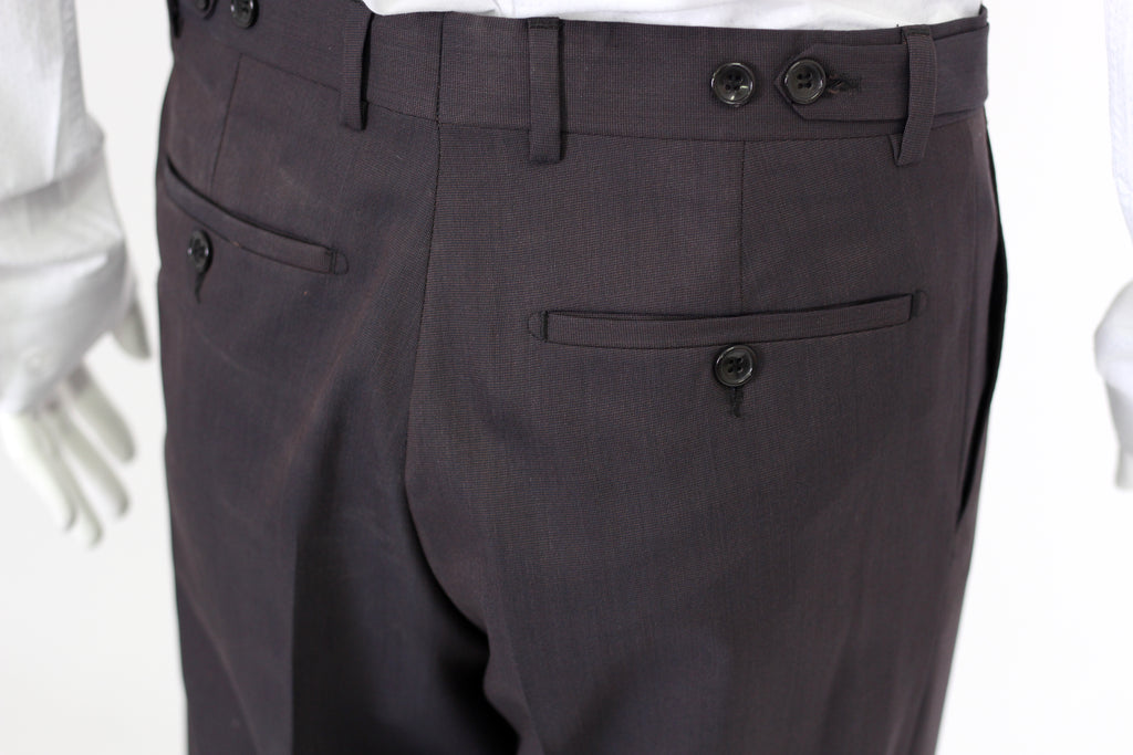 Bronze Brown Semi Plain Slim Fit Suit Trousers (PERCY) - Jack Martin Menswear
