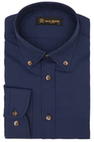 LIAM - Blue Dobby Stripe Button Down Casual Shirt - Jack Martin