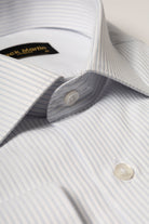 LOUIE - Blue Pencil Stripe Shirt with Cufflinks - Jack Martin