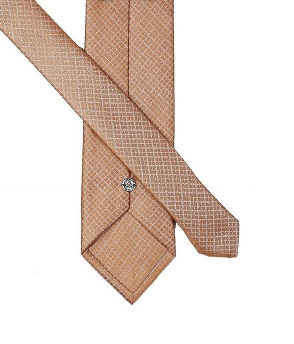 Tie & Hanky Set: Gold Textured Tie & Hanky - Jack Martin