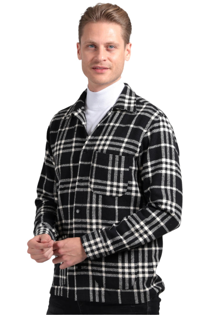 Freddie - Black Check Overshirt - Jack Martin