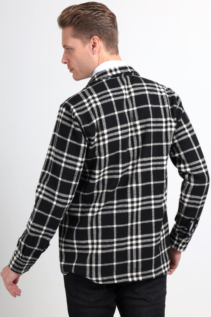 Freddie - Black Check Overshirt - Jack Martin