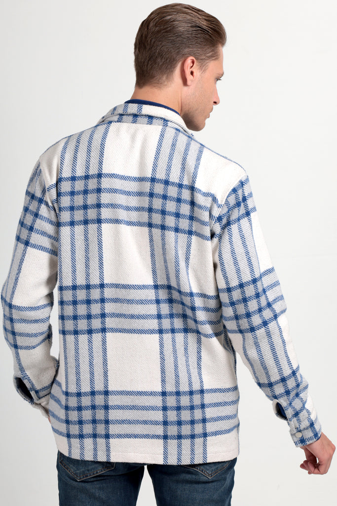 Freddie - Blue Check Overshirt - Jack Martin