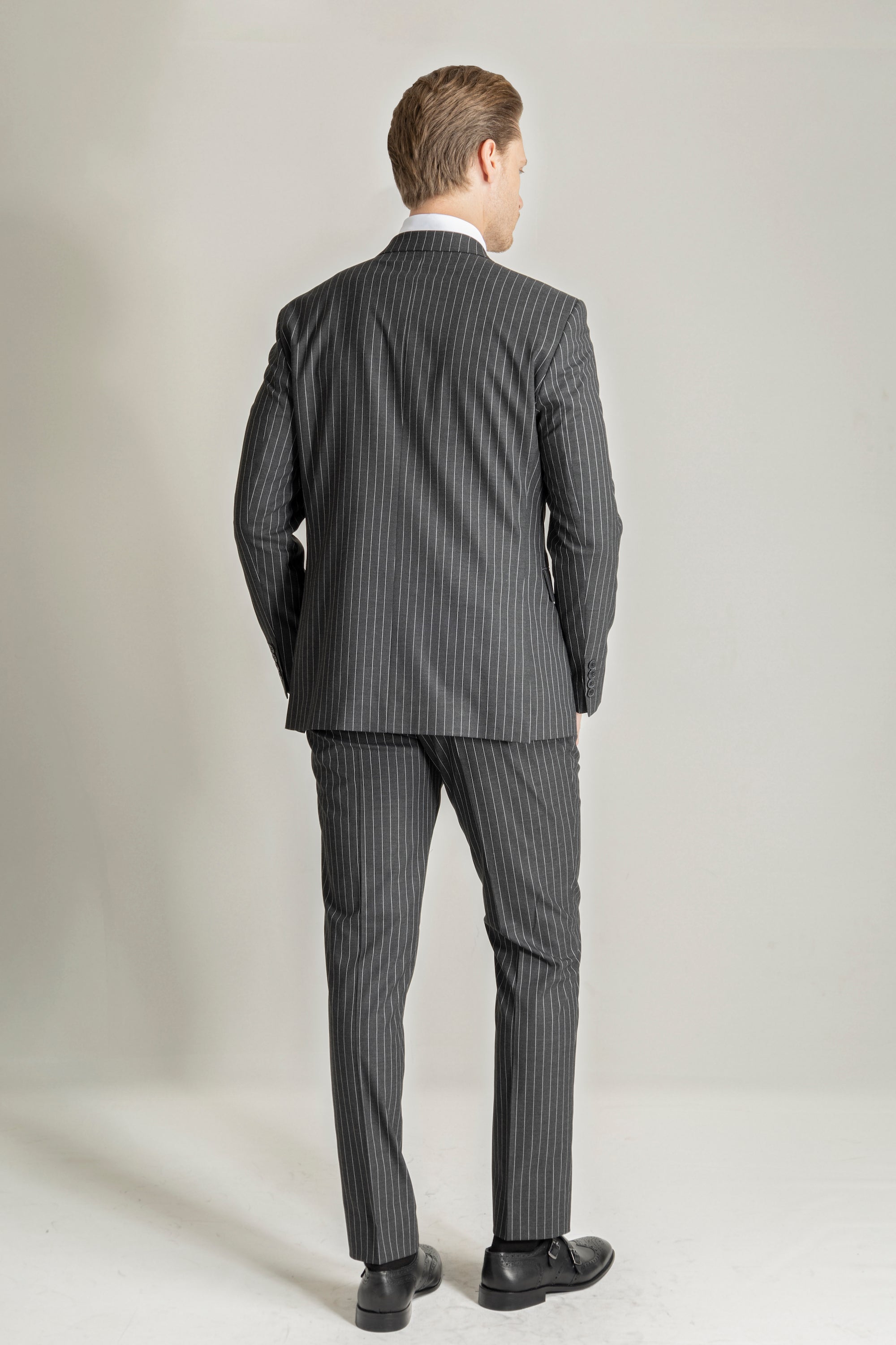 JOSEPH - Grey Pinstripe Double Breasted Suit | Jack Martin – Jack ...
