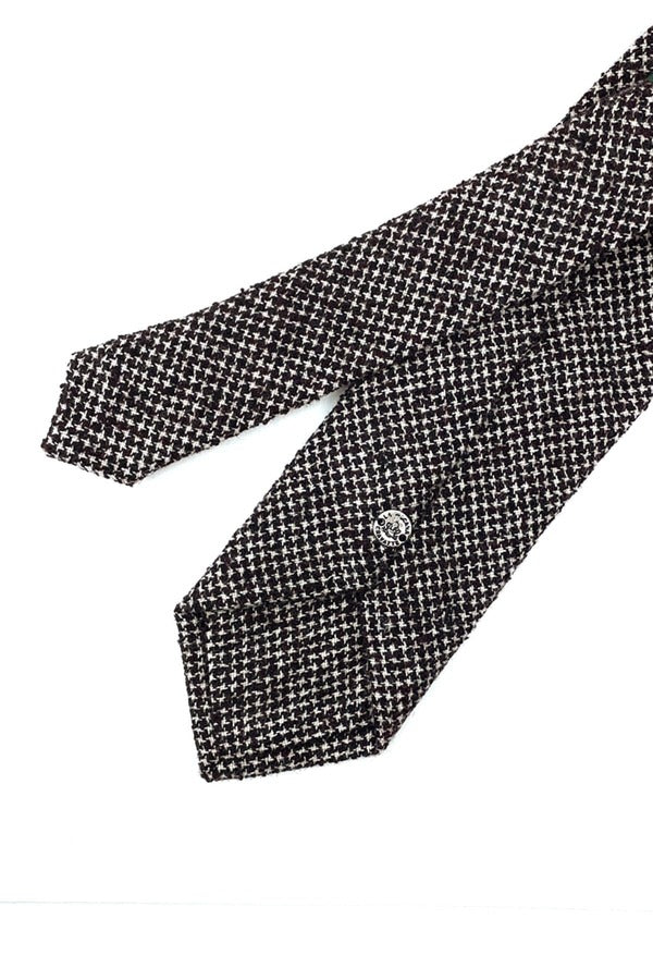Tie & Hanky Set: Black & Two Tone Wool Tie & Hanky - Jack Martin